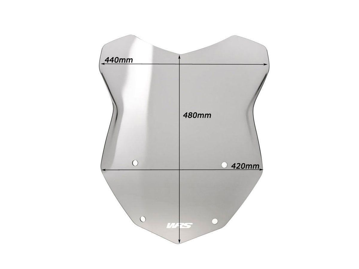 WRS INTERMEDIO WINDSCREEN BMW R1200GS-ADV 2013-18/R1250GS 2018-23