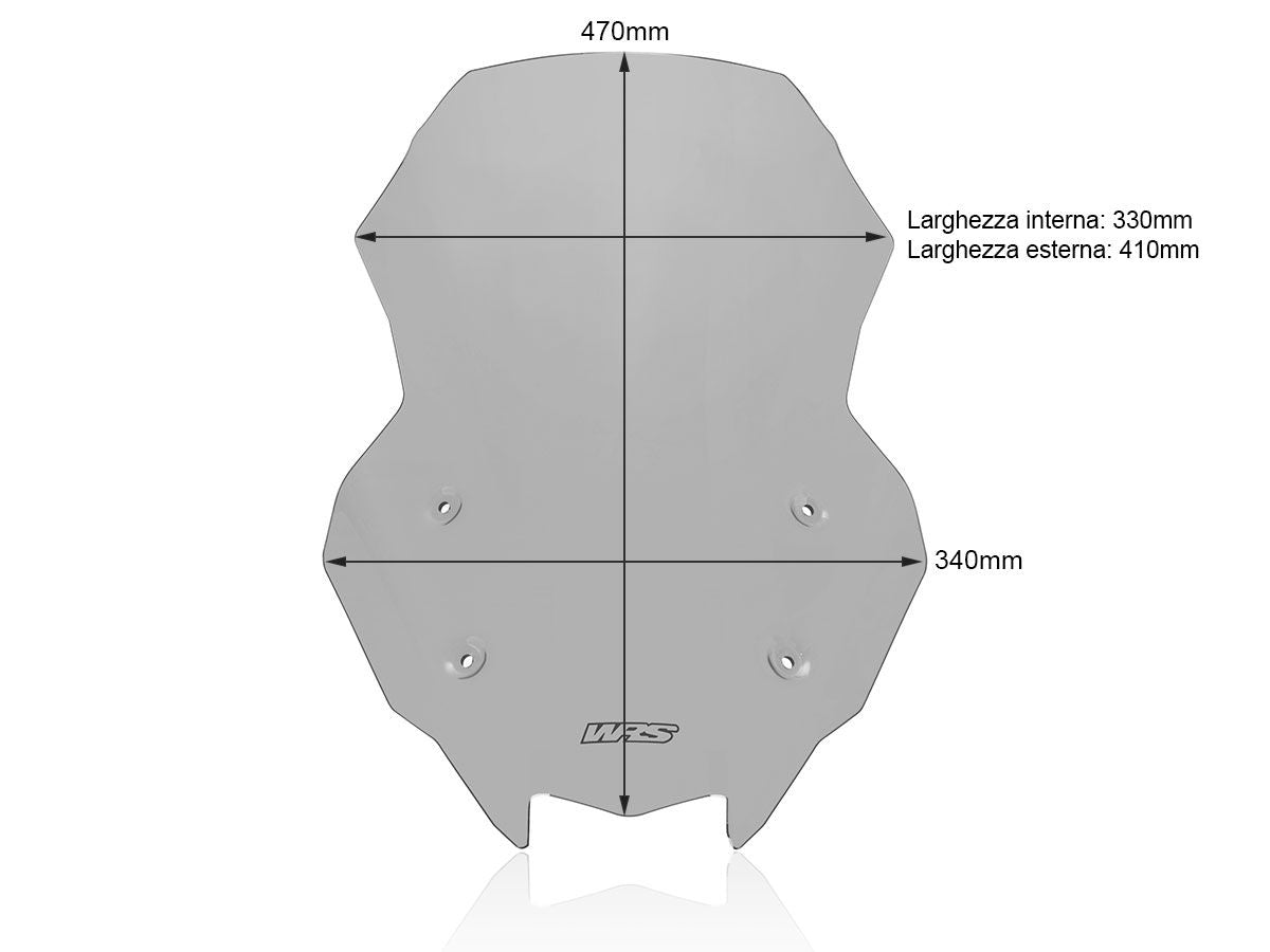 WRS Caponord Windscreen Kawasaki Z 1000 SX / Ninja 1000 SX 2017-2026