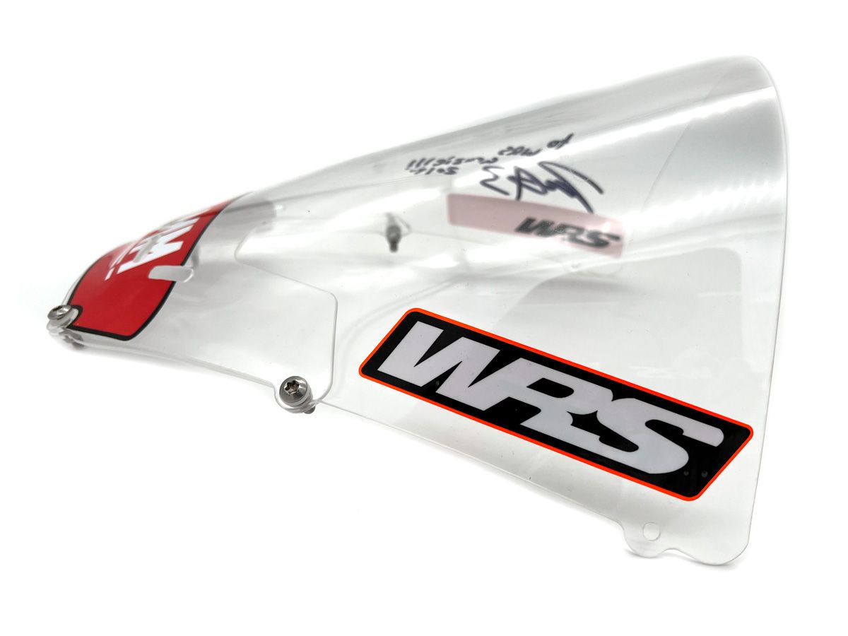 Pair Of WRS Windscreen Stickers Motogp Team Version