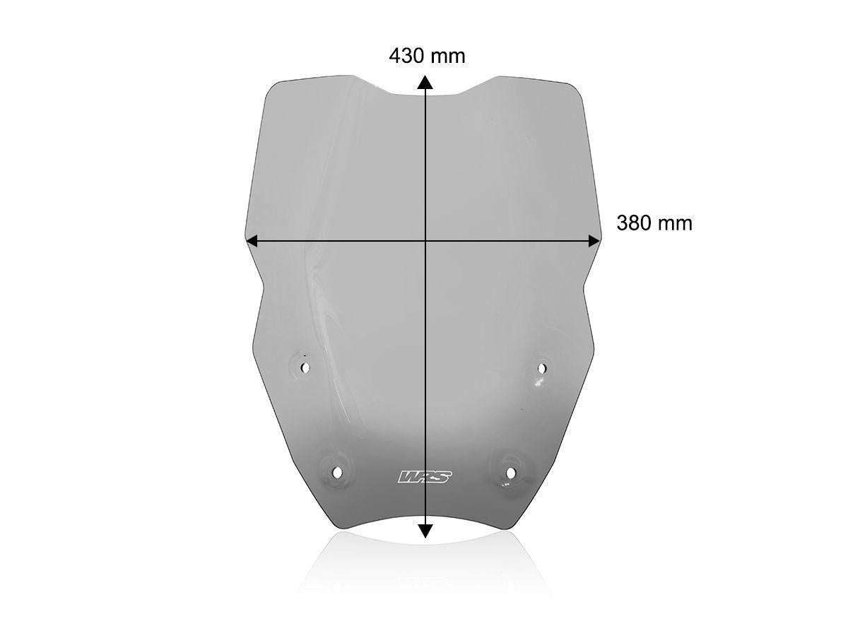 WRS Caponord Windscreen With Radar BMW R 1300 GS 2023-2026