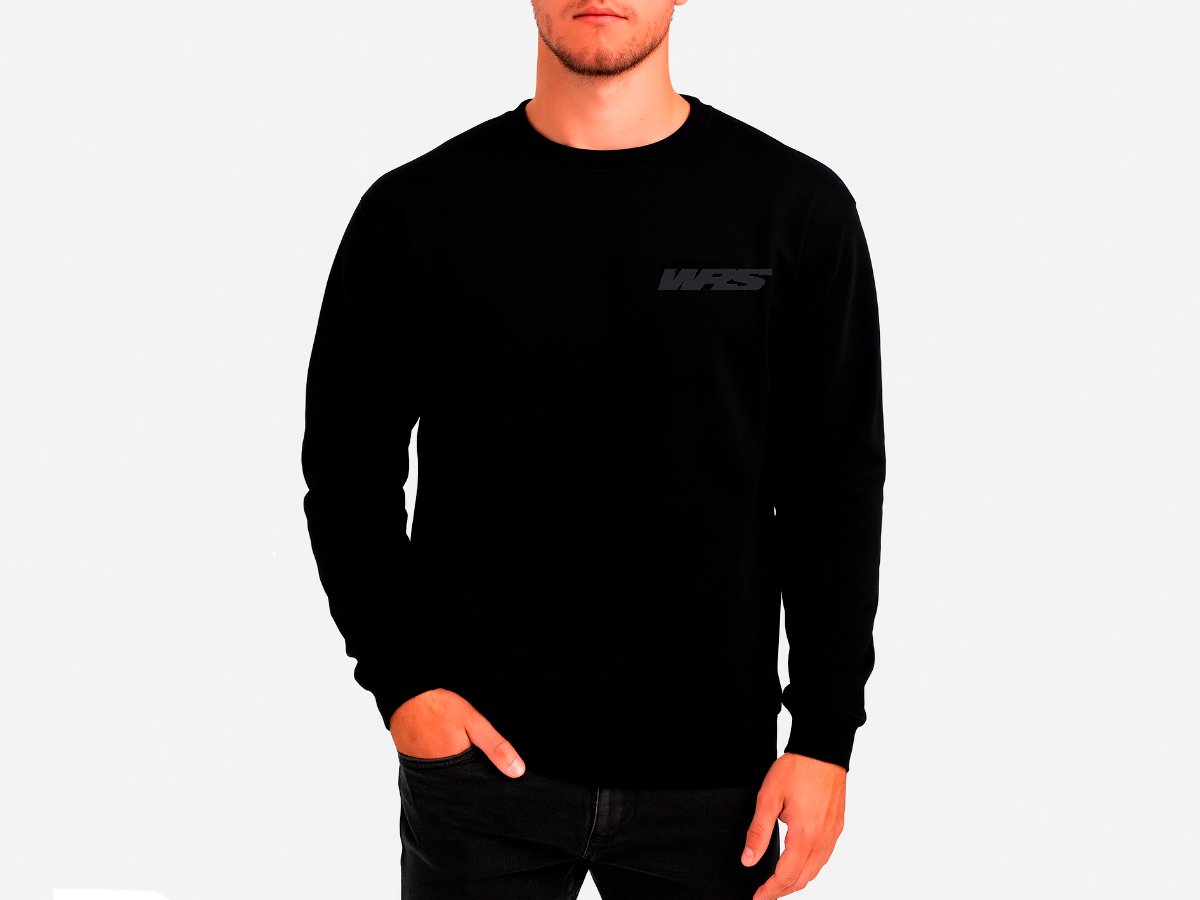 WRS Original Sweatshirt 100% Cotton Black Logo