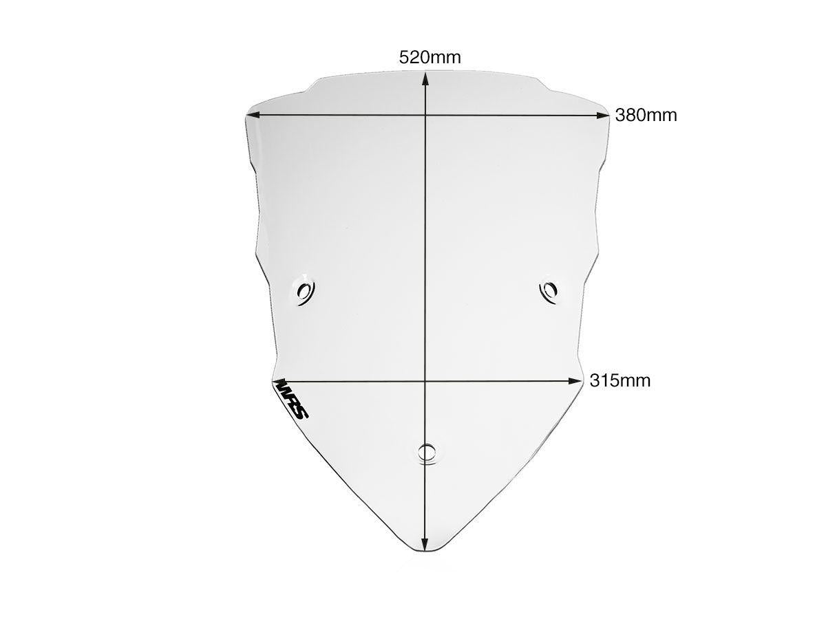 WRS TOURING WINDSCREEN DUCATI MULTISTRADA 1200/1260/950/ENDURO 2015-2021 / MULTISTRADA V2 / S 2022-2024
