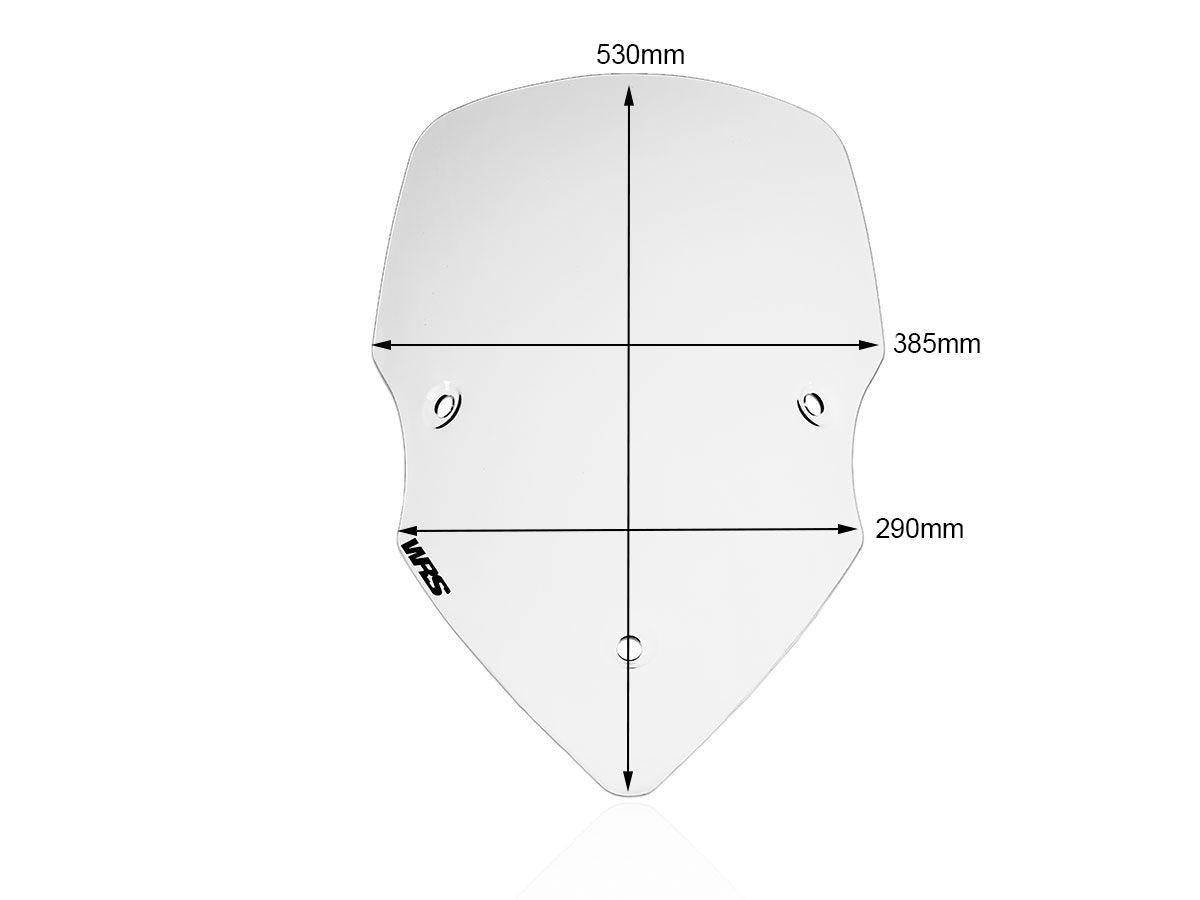 WRS INTERMEDIO WINDSCREEN DUCATI MULTISTRADA 1200/1260/950/ENDURO 2015-2021 / MULTISTRADA V2 / S 2022-2024