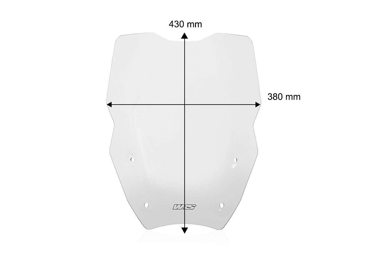 WRS Caponord Windscreen With Radar BMW R 1300 GS 2023-2025
