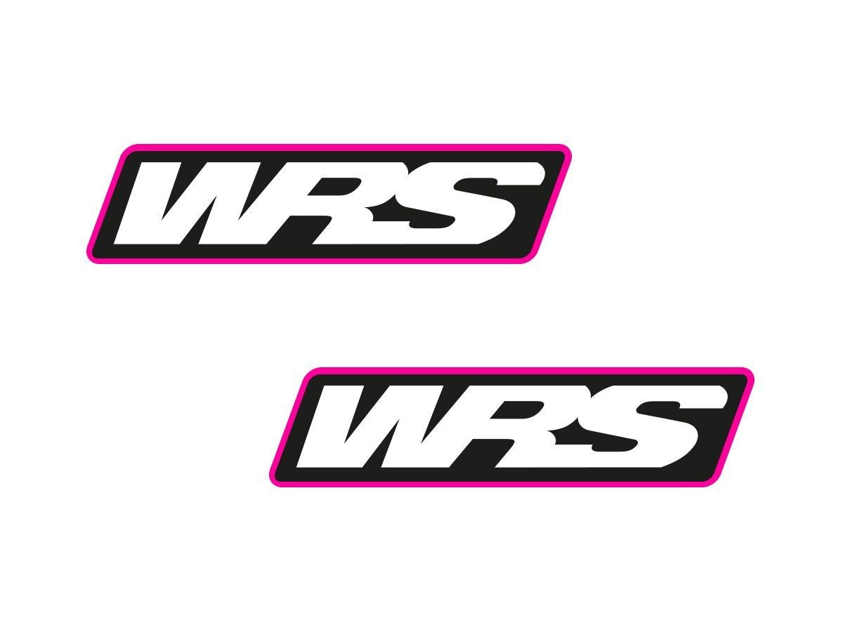 Pair Of WRS Windscreen Stickers Motogp Team Version
