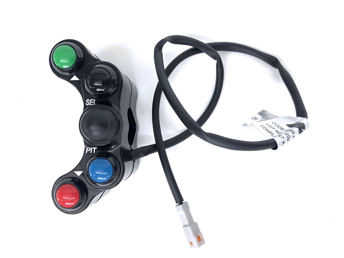 WRS 4 BUTTON LEFT RACING SWITCH KAWASAKI NINJA 400 2018-2022 (mektronic ecu)