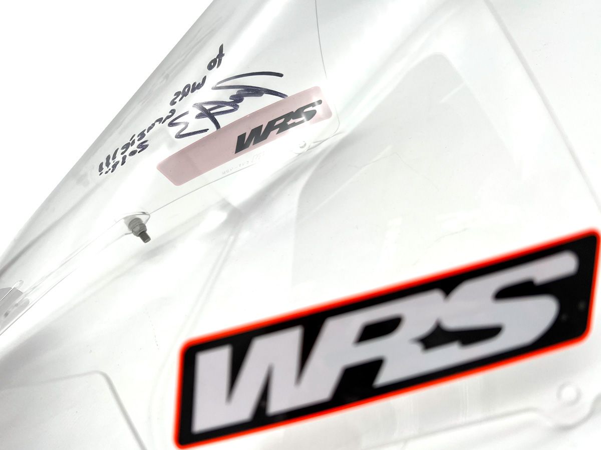 Pair Of WRS Windscreen Stickers Motogp Team Version