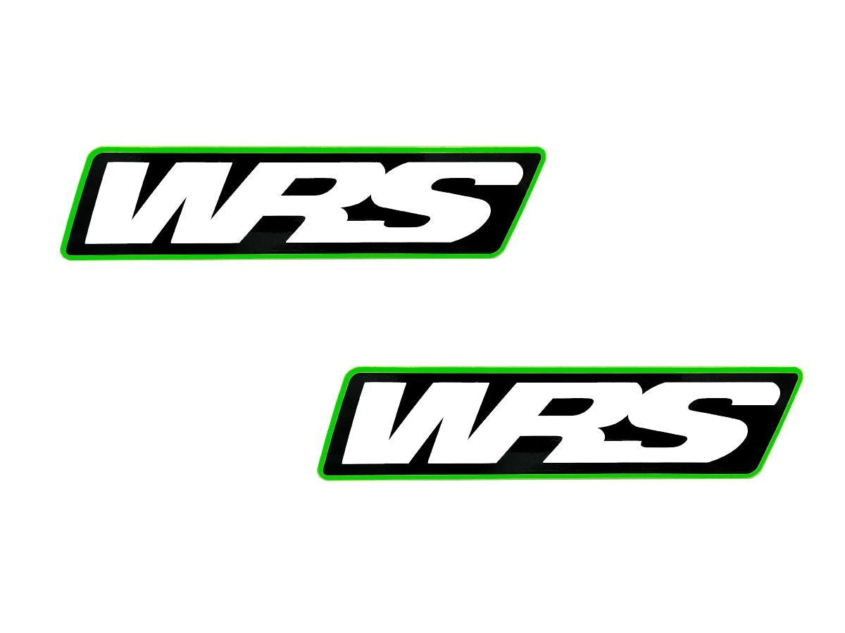 Pair Of WRS Windscreen Stickers Motogp Team Version