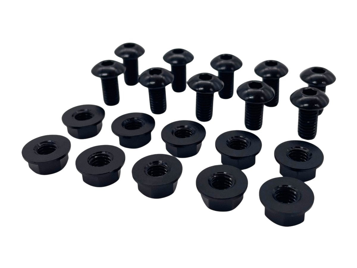 WRS WINDSCREEN M5x10MM ALUMINUM SCREW WITH NUT KIT