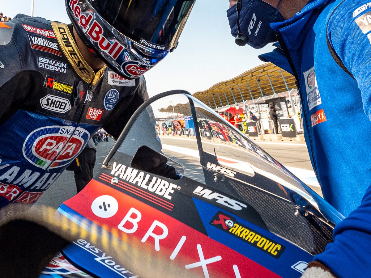 Pair Of WRS Windscreen Stickers Motogp Team Version