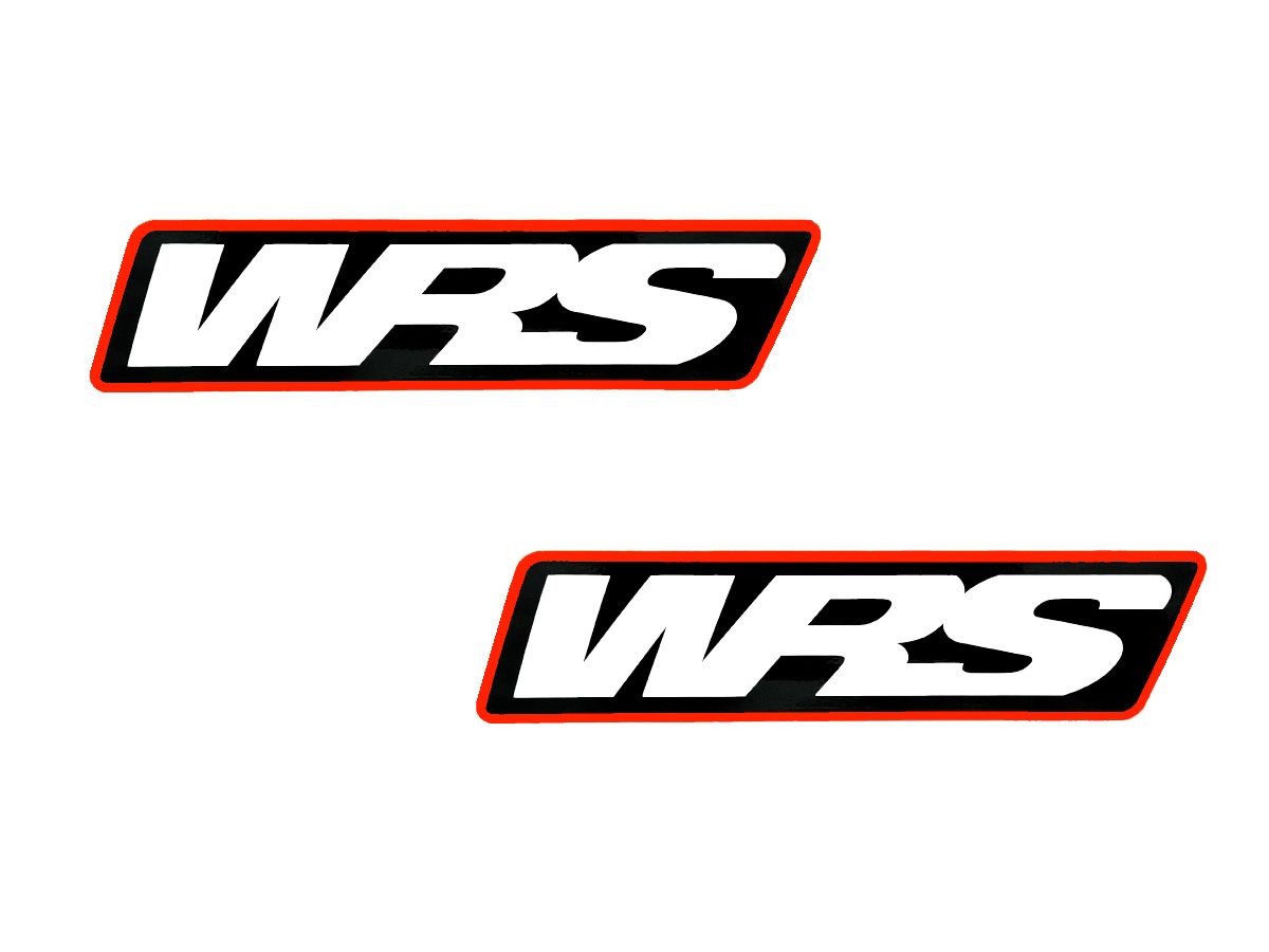 Pair Of WRS Windscreen Stickers Motogp Team Version