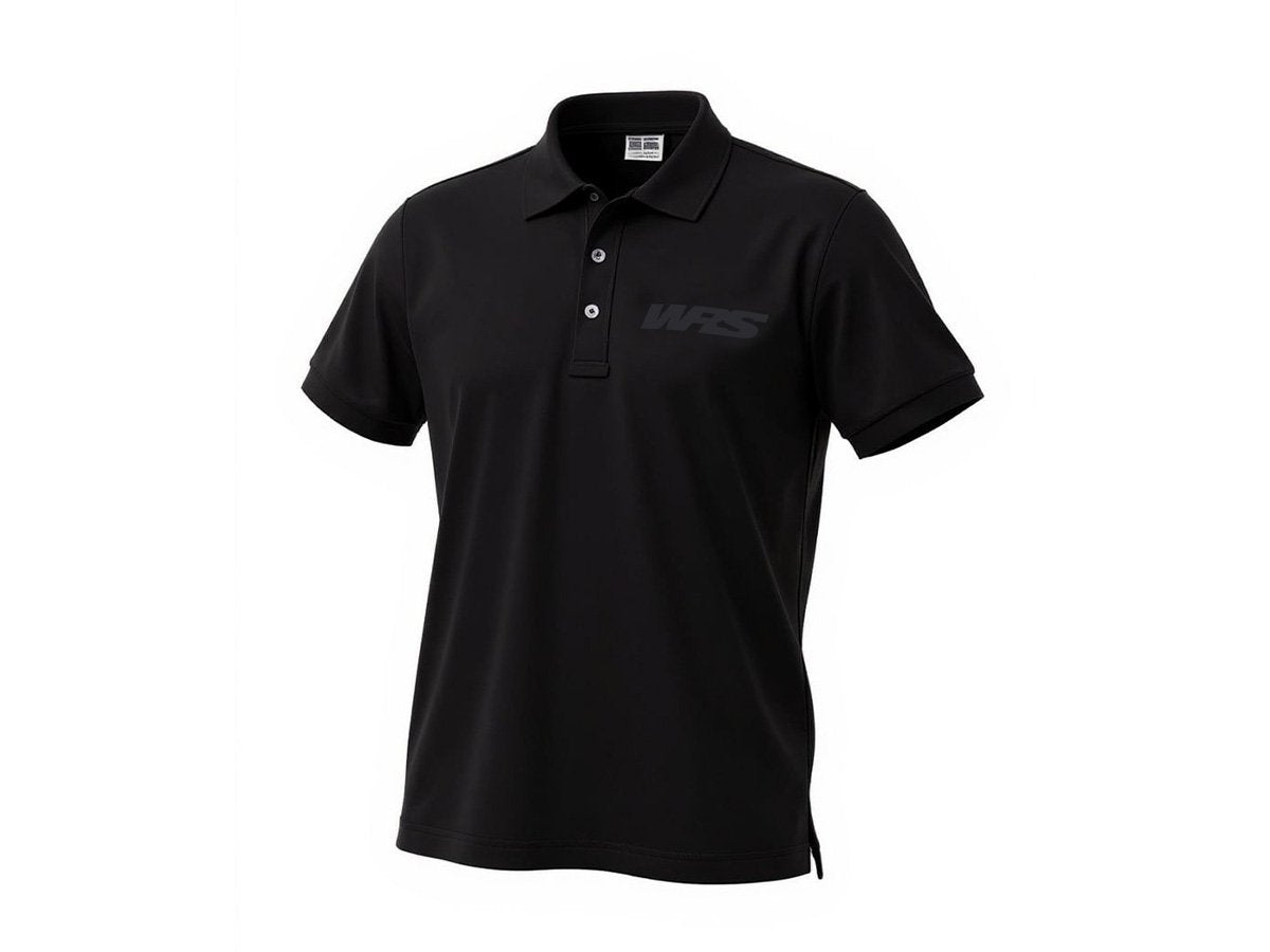WRS Original Polo Shirt 100% Cotton Black Logo