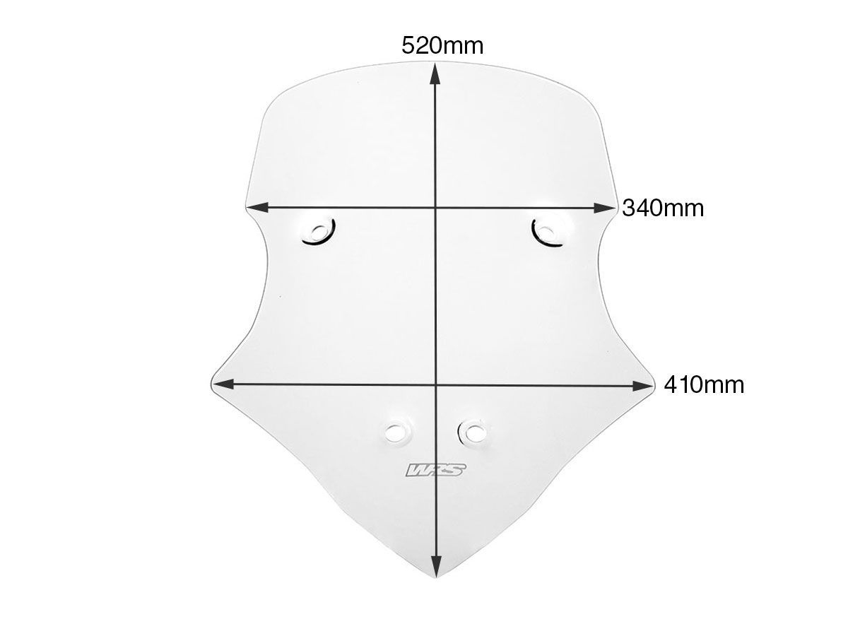 WRS TOURING WINDSCREEN DUCATI MULTISTRADA V4 / S / S SPORT / PIKES PEAK 2020-2024