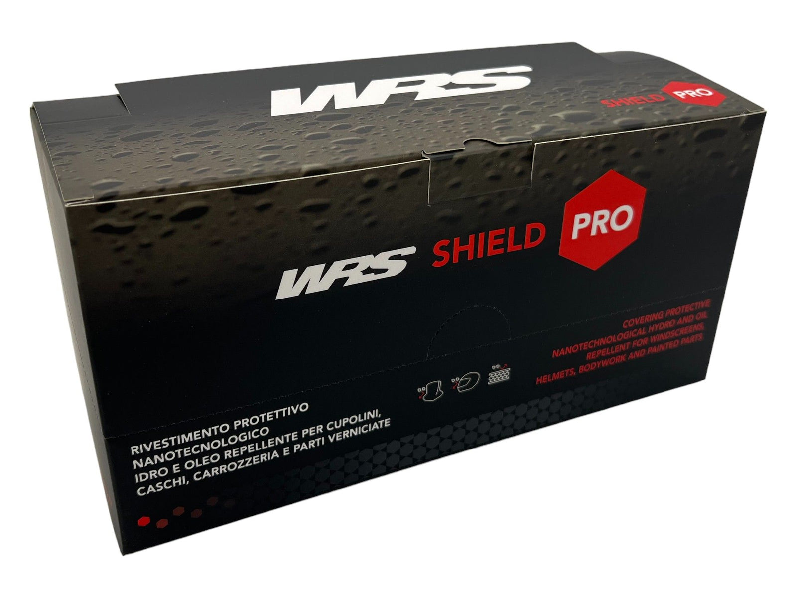 WRS SHIELD 2.0 NANOTECH PROTECTION FOR WINDSCREENS AND VISORS DISPLAY BOX 21 PIECES