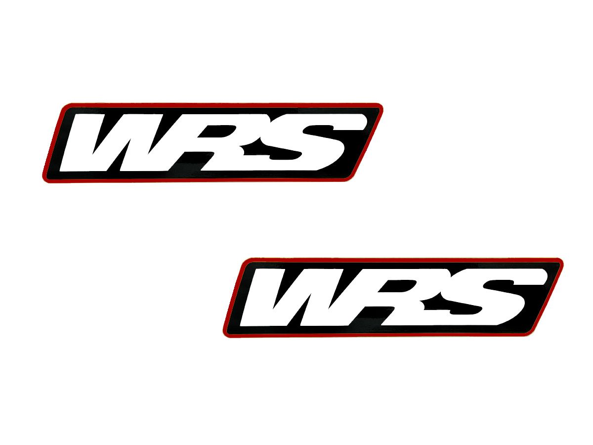 PAIR OF WRS WINDSCREEN STICKERS MOTOGP TEAM VERSION