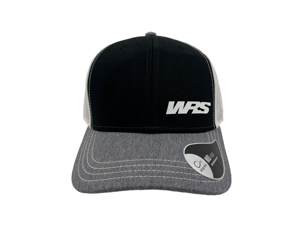 WRS ORIGINAL CAP WITH VISOR MELANGE GRAY BLACK AND WHITE