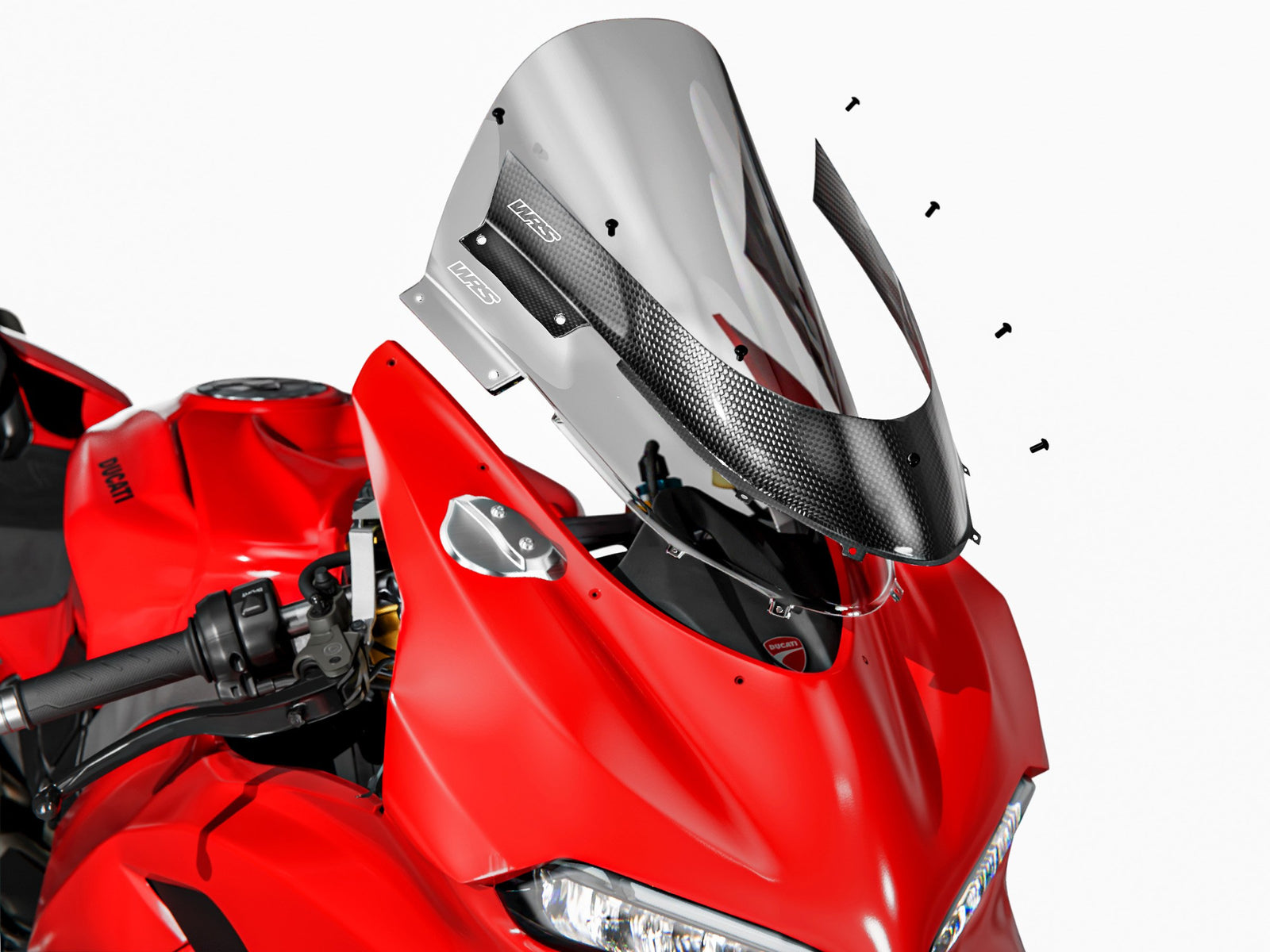 WRS Carbonskin Windscreen Cover Ducati Panigale V2 / S 2025-2026 - PLAIN GLOSS