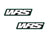 PAIR OF WRS WINDSCREEN STICKERS MOTOGP TEAM VERSION