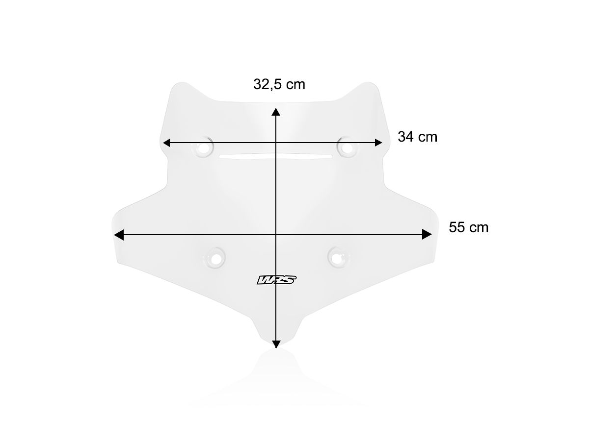 WRS Windscreen Enduro Voge Valico 525 DSX 2023-2024 / 625 DSX 2025