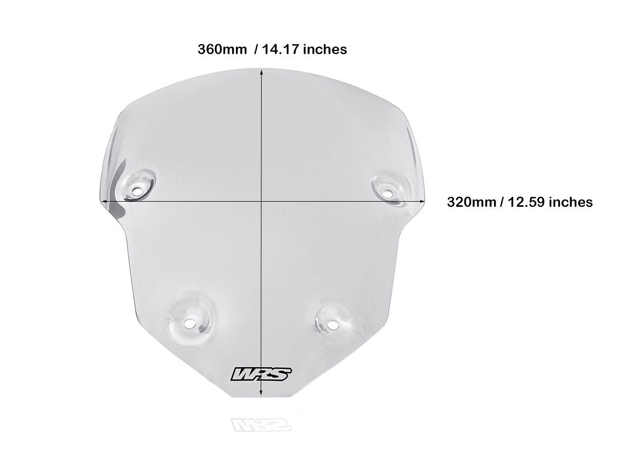 WRS SPORT WINDSCREEN TRIUMPH TIGER 850 / 900 2020-2024
