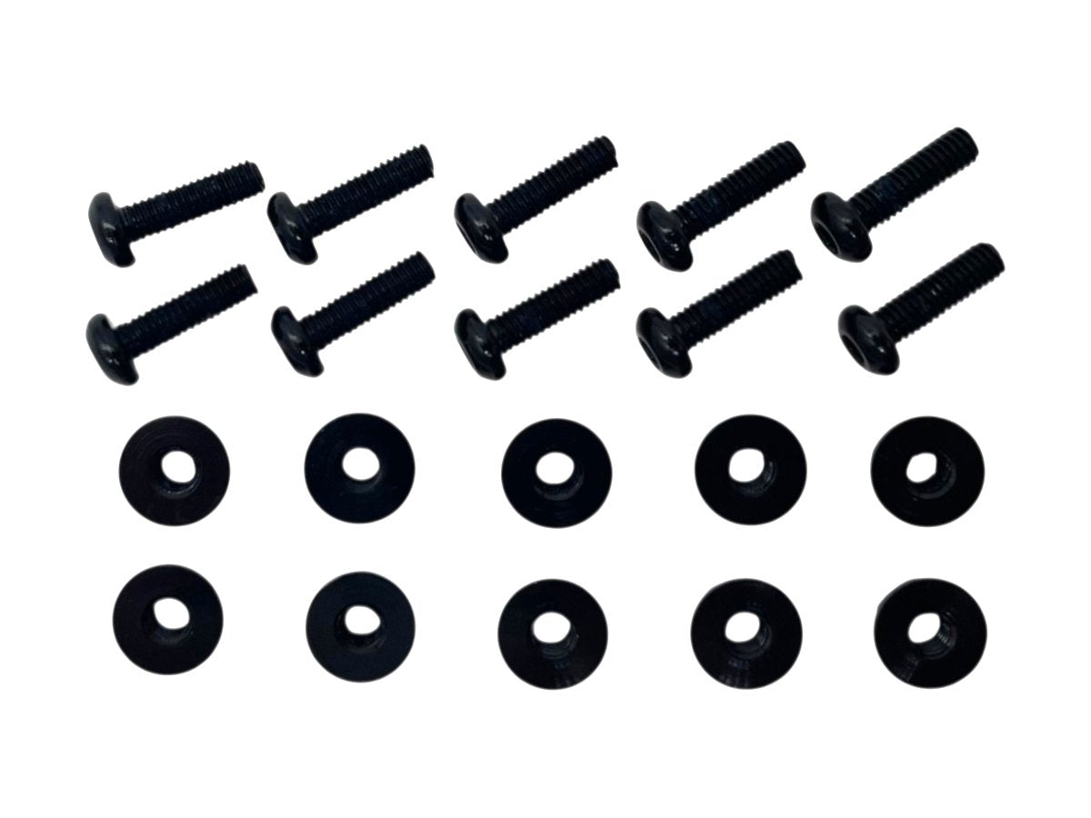 WRS WINDSCREEN M3x10MM ALUMINUM SCREW WITH NUT KIT