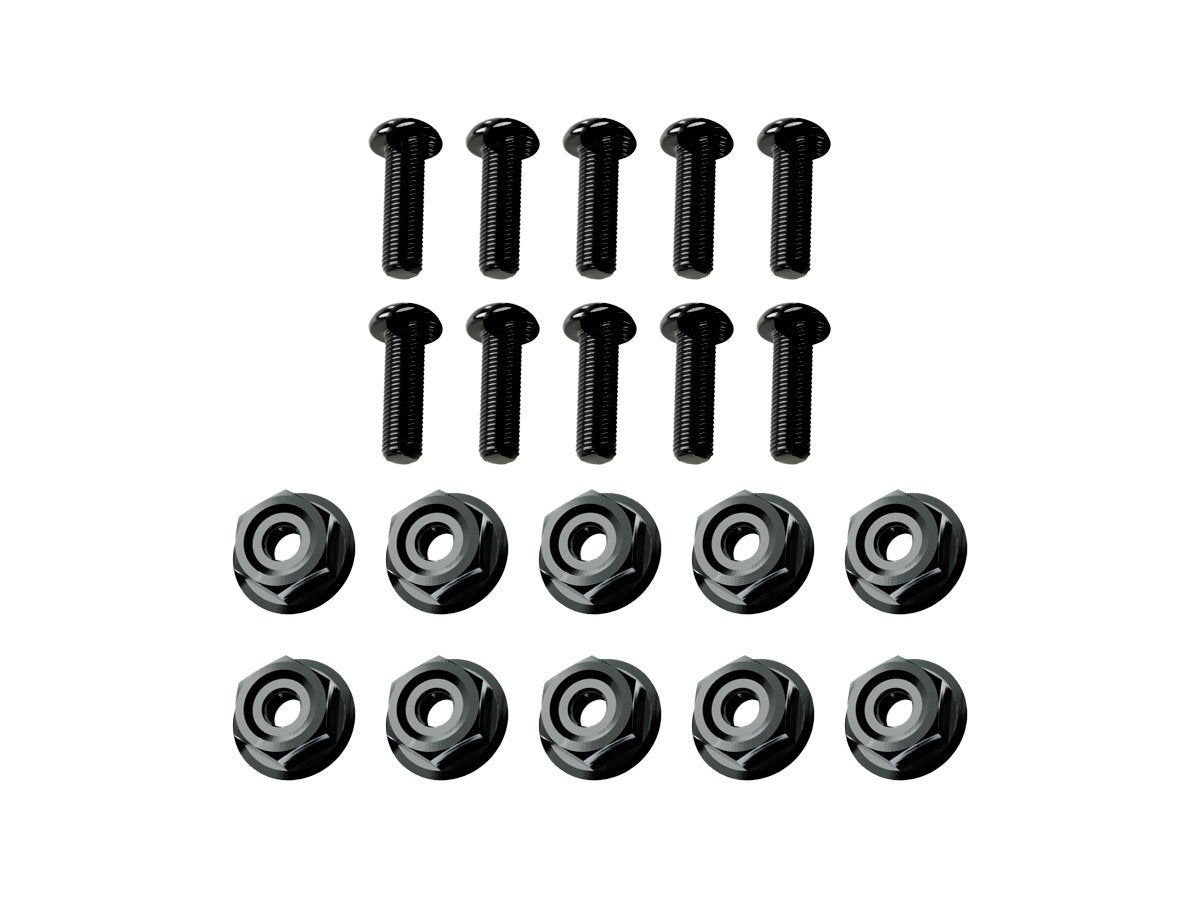 WRS WINDSCREEN M3x10MM ALUMINUM SCREW WITH NUTS KIT