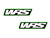 PAIR OF WRS WINDSCREEN STICKERS MOTOGP TEAM VERSION