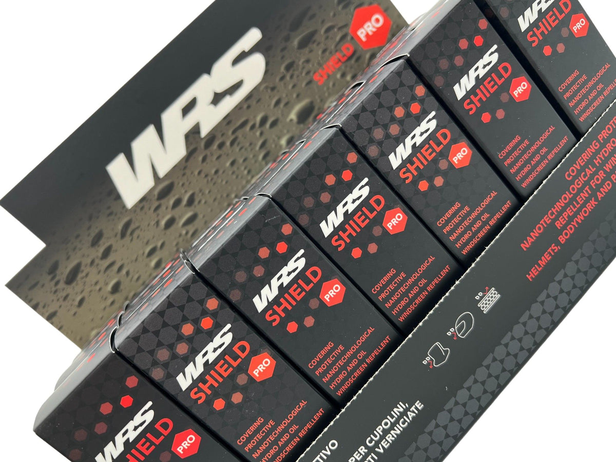 WRS SHIELD 2.0 NANOTECH PROTECTION FOR WINDSCREENS AND VISORS DISPLAY BOX 21 PIECES