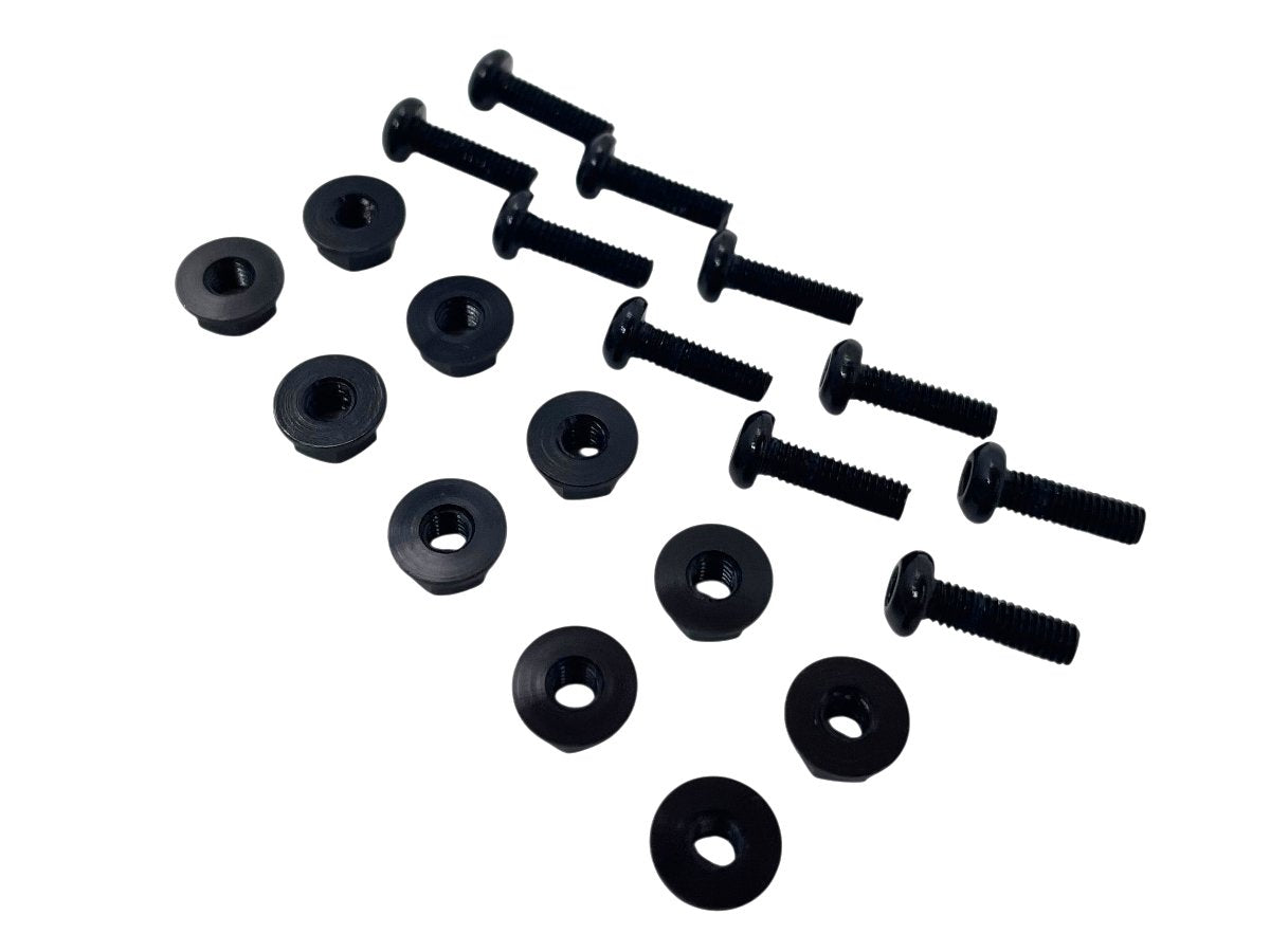 WRS WINDSCREEN M3x10MM ALUMINUM SCREW WITH NUT KIT