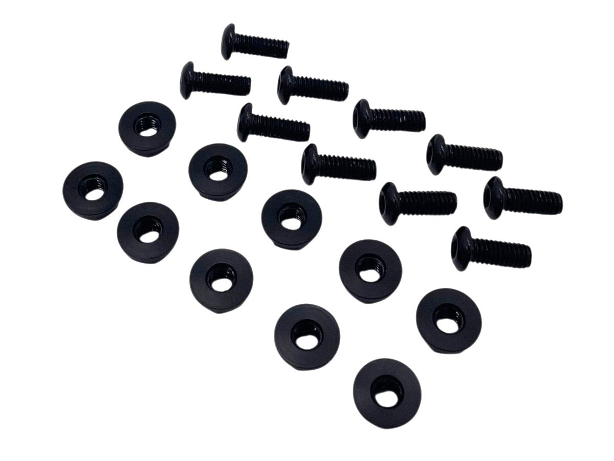 WRS WINDSCREEN M4x10MM ALUMINUM SCREW WITH NUT KIT