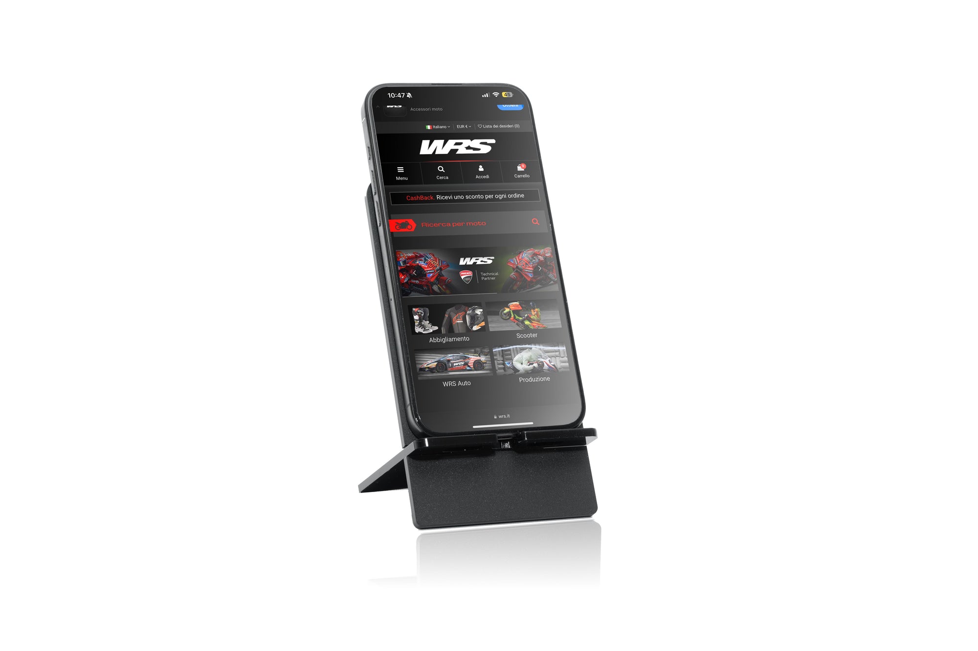 WRS DESKTOP MOBILE PHONE HOLDER BLACK MATTE