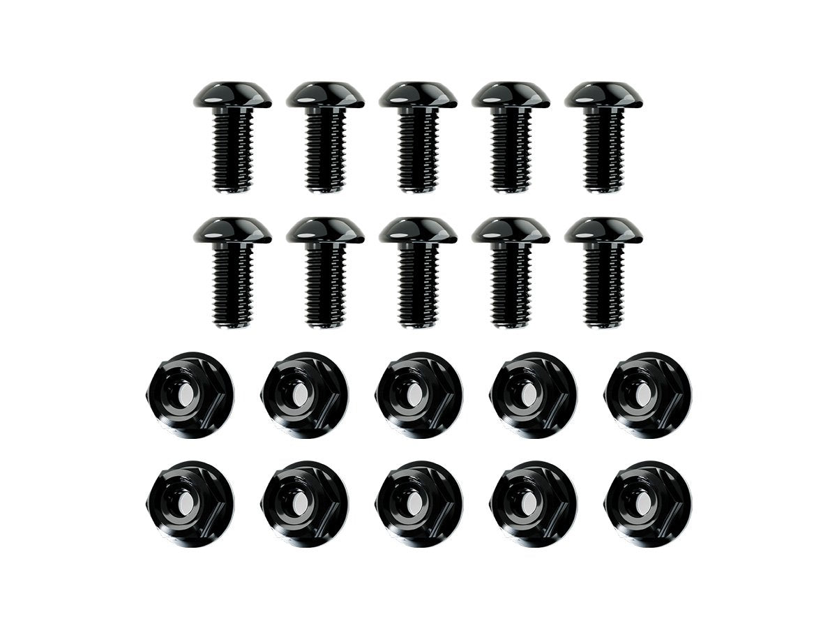 WRS WINDSCREEN M5x10MM ALUMINUM SCREW WITH NUTS KIT