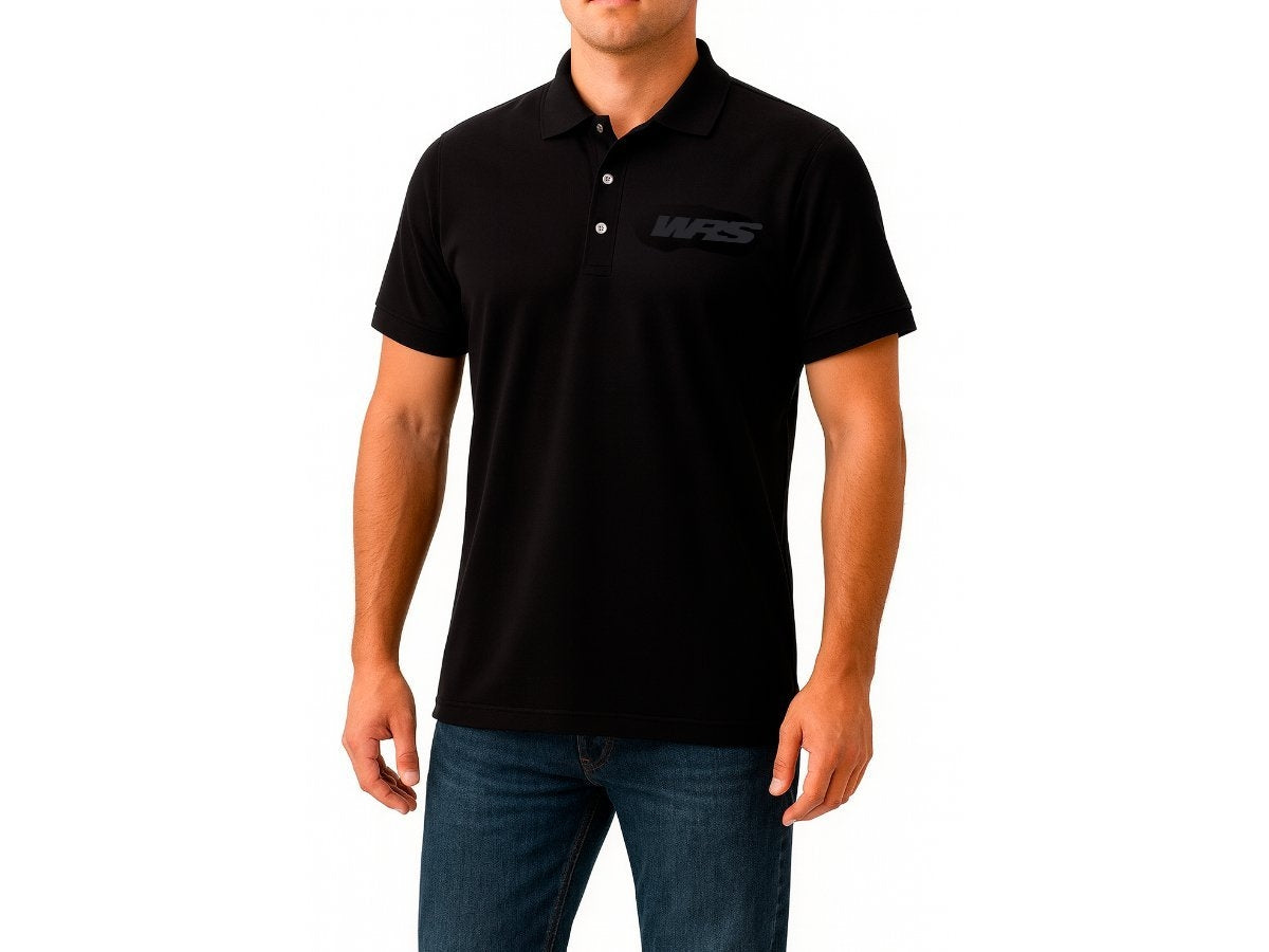 WRS Original Polo Shirt 100% Cotton Black Logo