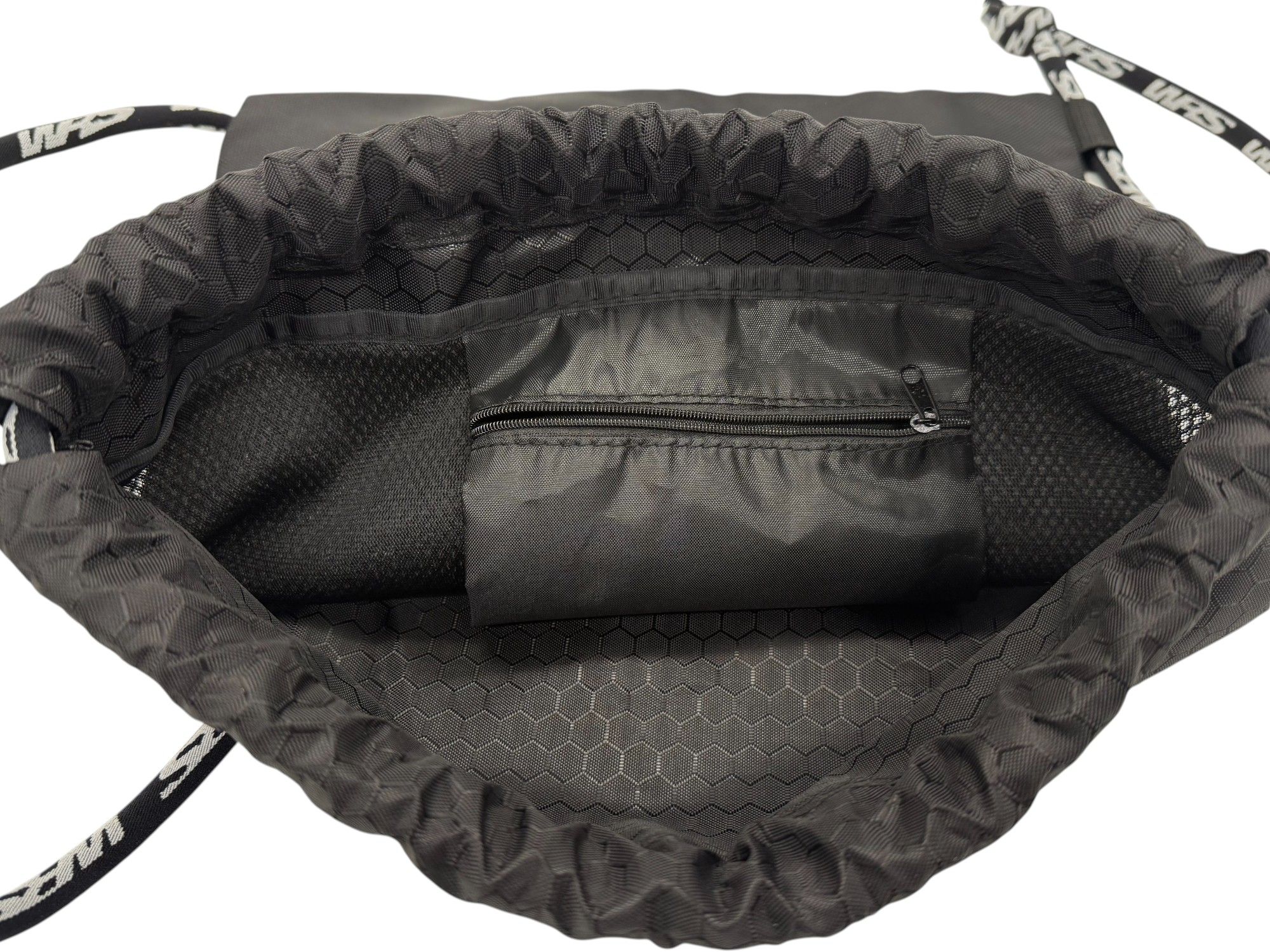 WRS OFFICIAL BLACK DRAWSTRING BACKPACK
