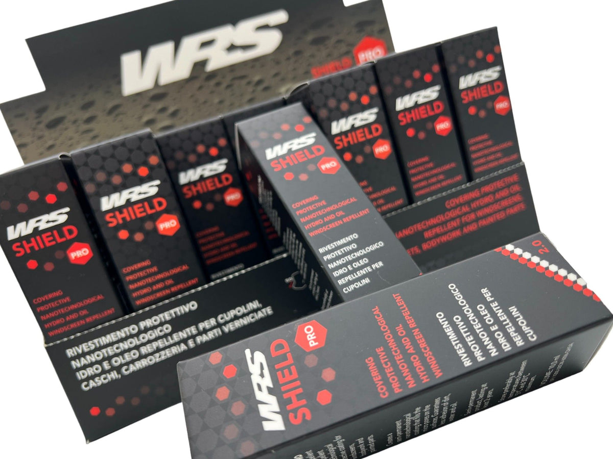 WRS Shield 2.0 Nanotech Protection For Windscreens And Visors Display Box 21 Pieces