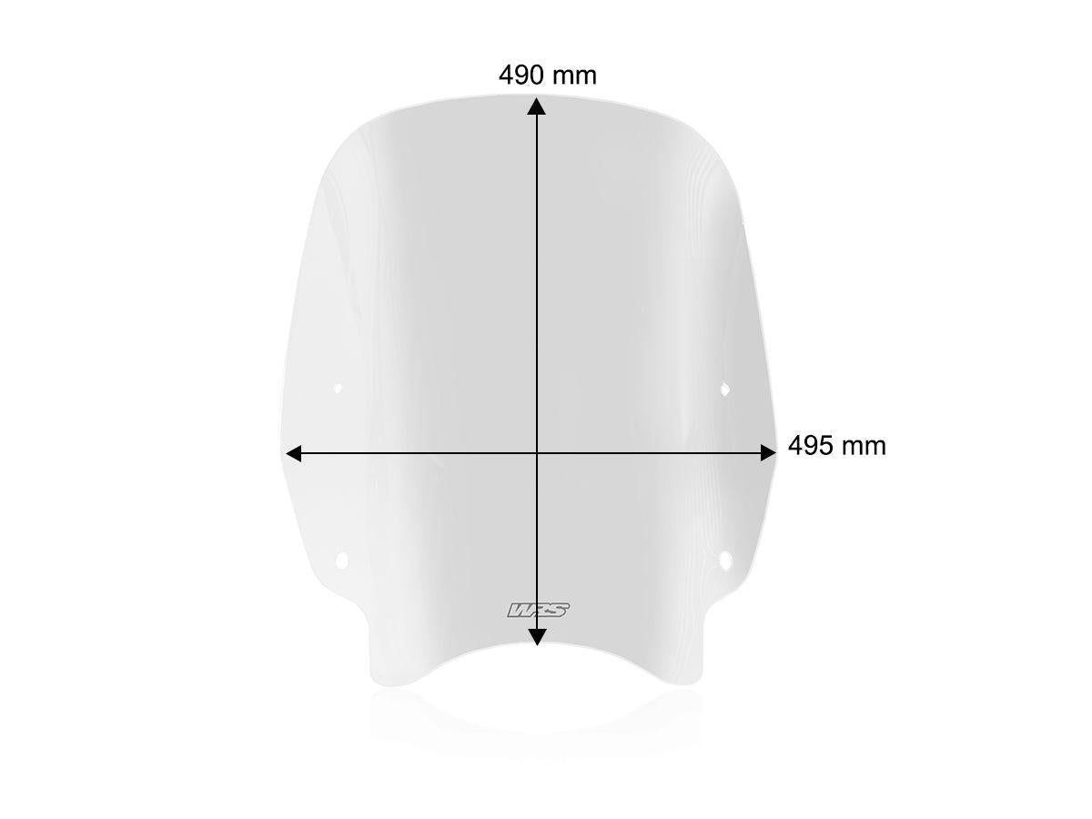 WINDSCREEN STANDARD TRASPARENT WRS HONDA SH 125 MODE 2013-2024