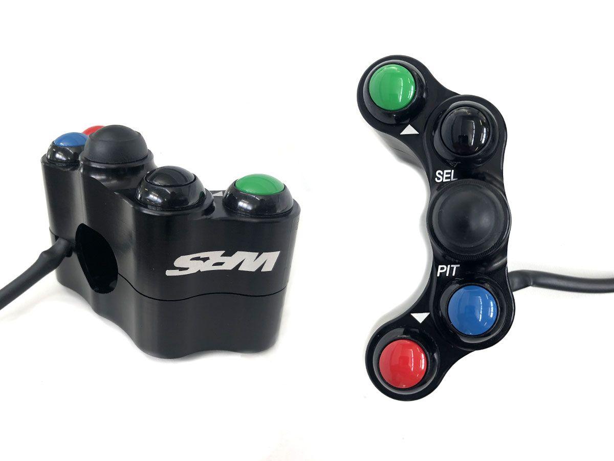 WRS 4 BUTTON LEFT RACING SWITCH KAWASAKI NINJA 400 2018-2022 (mektronic ecu)