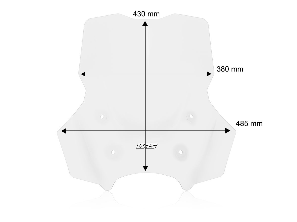 WRS WINDSCREEN CAPONORD PLUS WITH RADAR BMW R 1300 GS ADVENTURE 2024-2025