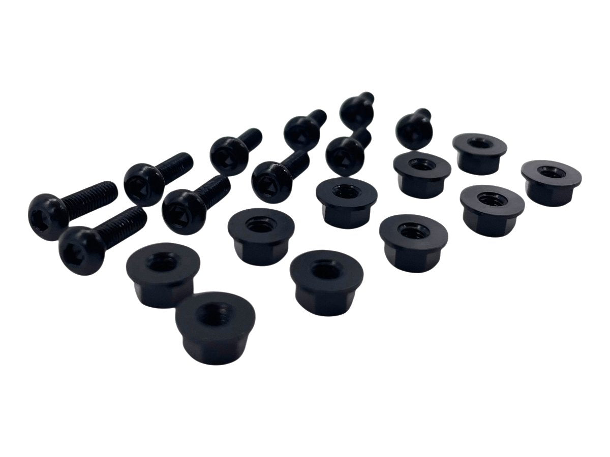 WRS WINDSCREEN M3x10MM ALUMINUM SCREW WITH NUT KIT